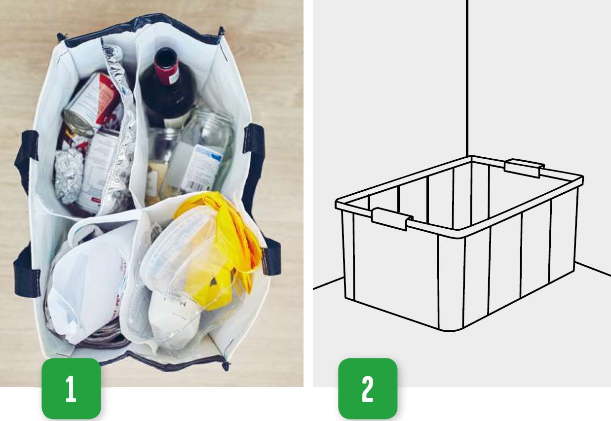 Sorteringsnet og alt i én kasse
