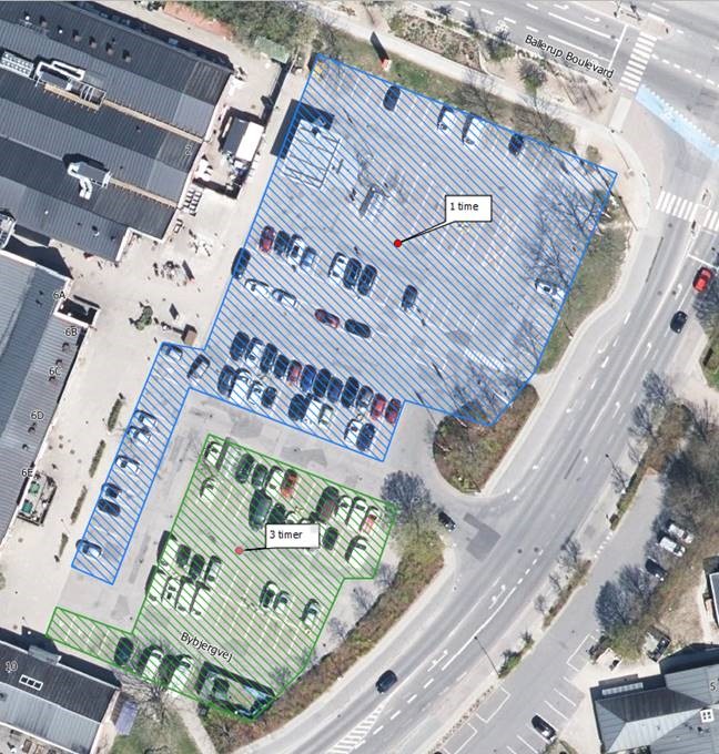 P-plads Skovlunde Center Syd